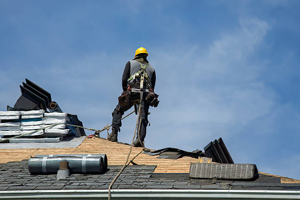 Professional Roof Replacement technician working in Hungerford, TX